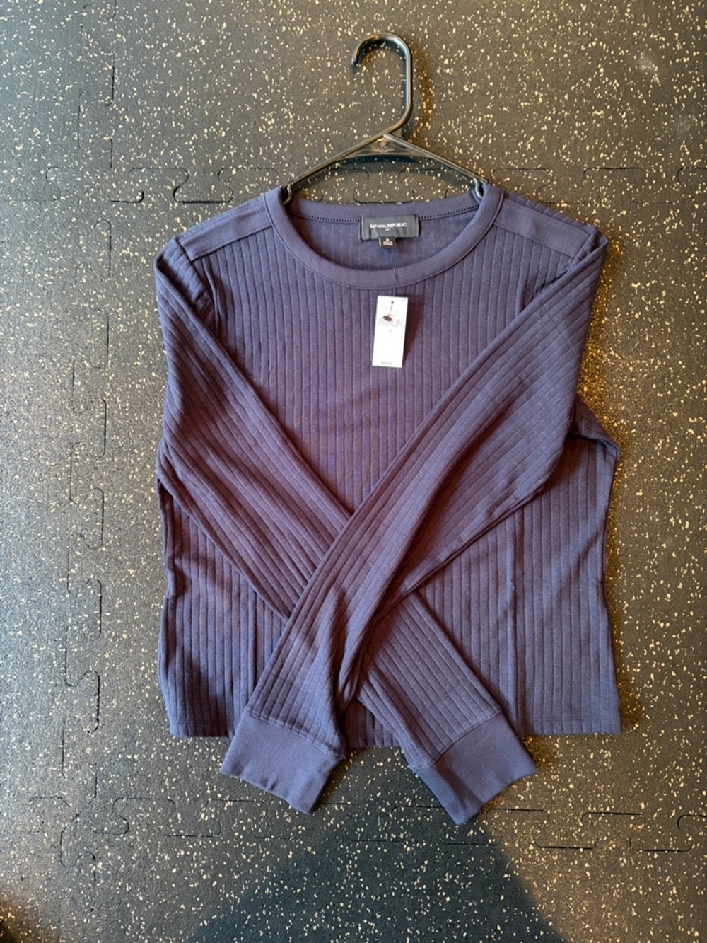 Banana Republic Ribbed Crewneck Sweater - Navy size small